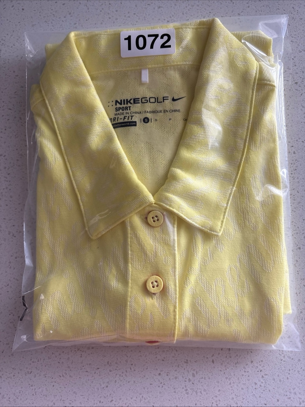 Nike Golf Sport Dri Fit Sleeveless Polo Top Womens S Neon Yellow Tennis Athletic - Picture 12 of 13